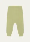 Vild - House Of Little Kid's Organic Cotton Knit Trousers In Greenstone