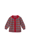 Vild House Of Little Baby Alpaca Cardigan, Multi Stripe In Striped
