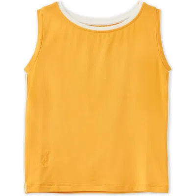 Vild House Of Little Kids'  Ecovero Tank In Bumble Bee Yellow