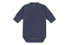 Vild House Of Little Kids'  Ls Organic Cotton Kimono Bodysuits In Stone Blue-palmetto Plant Dye