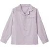 Vild House Of Little Kids'  Ls Organic Cotton Woven Collared Shirt In Lavender