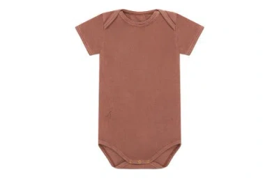 Vild House Of Little Kids'  Organic Cotton Bodysuit In Brown