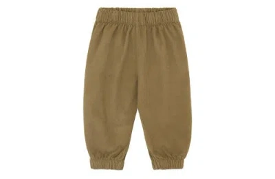 Vild House Of Little Kids'  Organic Cotton Corduroy Trousers In Beige-orange Plant Dye