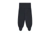 Vild House Of Little Kids'  Organic Cotton Leggings With Feet In Stone Blue-palmetto Plant Dye