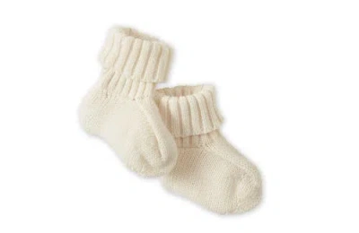 Vild House Of Little Kids'  Organic Cotton Nordic Knit Baby Booties In Ecru