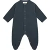 Vild House Of Little Kids'  Organic Cotton Sleepsuit In Blue Stone-palmetto Plant Dye