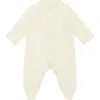Vild House Of Little Organic Cotton Sleepsuit In Ecru-no Dye