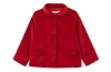 Vild House Of Little Organic Cotton Velvet Jacket In Red