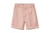 Vild House Of Little Kids'  Organic Cotton Woven Bermuda Shorts In Pink Quartz