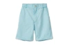 Vild House Of Little Organic Cotton Woven Bermuda Shorts In Sky Blue