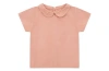 Vild House Of Little Kids'  Organic Cotton Woven Collared Shirt In Lazy Pink