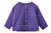 Vild House Of Little Organic Cotton Woven Padded Jacket In Dark Amethyst