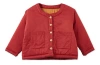 Vild House Of Little Kids'  Organic Cotton Woven Padded Jacket In Red Jasper
