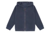 Vild House Of Little Kids'  Organic Cotton Zip Up Hoodie In Blue Stone-palmetto Plant Dye