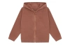 Vild House Of Little Organic Cotton Zip Up Hoodie In Clay Pink-beetroot Plant Dye