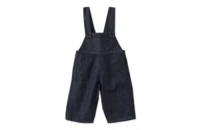 Vild House Of Little Kids'  Organic Denim Dungarees In Blue