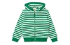 Vild House Of Little Kids'  Organic Knit Cardigan In Green Striped