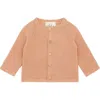 Vild House Of Little Kids'  Organic Knit Cardigan In Pink Quartz-mineral Dye