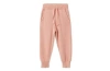 Vild House Of Little Kids'  Organic Knit Joggers In Pink Rust-mineral Dye