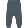 Vild House Of Little Kids'  Organic Knit Trousers In Blue Stone-palmetto Plant Dye