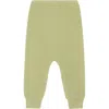 Vild House Of Little Kids'  Organic Knit Trousers In Greenstone-mineral Dye