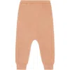 Vild House Of Little Kids'  Organic Knit Trousers In Pink Quartz-mineral Dye