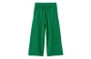 Vild House Of Little Organic Knit Wide Leg Trousers In Beech Tree Green