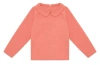 Vild House Of Little Organic Woven Collared Shirt In Coral-madder Plant Dye