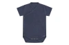 Vild House Of Little Kids'  Ss Organic Cotton Kimono Bodysuit In Stone Blue-palmetto Plant Dye