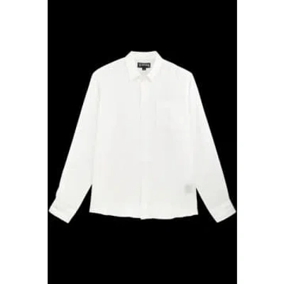Vilebrequin - Caroubis Linen Long Sleeved Shirt In White Crsu3u00