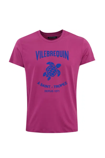 Vilebrequin Washed T-shirt In Festival Fuchsia