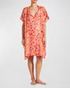 Vilebrequin Abstract Leopard Printed Coverup Dress In Abricot