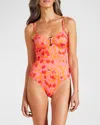 VILEBREQUIN ABSTRACT LEOPARD PRINTED ONE-PIECE SWIMSUIT