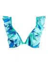 Vilebrequin Madrague Underwire Bikini Top In Blue