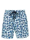Vilebrequin Abstract-pattern Tonal Swim Shorts In Blau