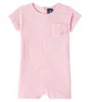 Vilebrequin Baby Bombo Cotton Terry Playsuit In Pink