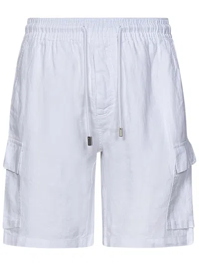 Vilebrequin Mens Blanc Baie Drawstring-waist Linen Shorts