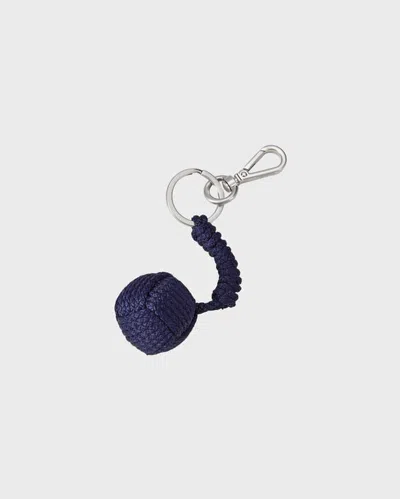 Vilebrequin Ball Cord Keyring In Blue