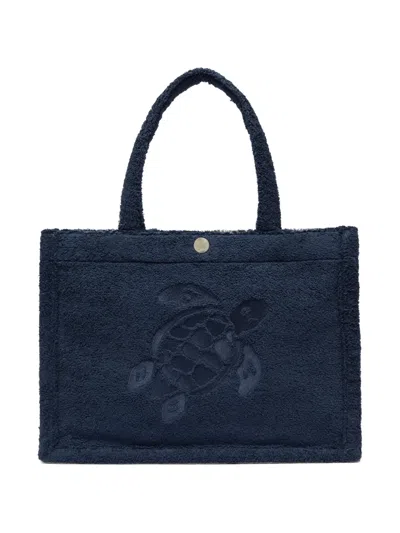 Vilebrequin Batist Terry Turtle Beach Bag In Blue