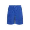 Vilebrequin Cotton-blend Terry Bolide Bermuda Shorts In Blue