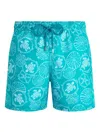 Vilebrequin Moorea Oursins Bicolores Swimsuit In Light Blue