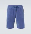Vilebrequin Bolide Cotton-blend Bermuda Shorts In Blue