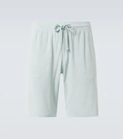 Vilebrequin Bolide Cotton-blend Terry Shorts In Blue