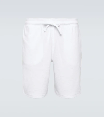 Vilebrequin Bolide毛巾布短裤 In White