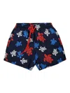Vilebrequin Moorea Printed Swim Trunks In Blue