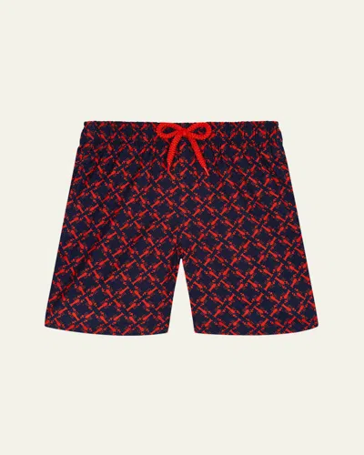 VILEBREQUIN BOY'S HOMARD LOBSTER PRINTED SWIM SHORTS
