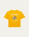 Vilebrequin Boy's Logo-print Fish Graphic T-shirt In Mangue Mgo