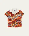Vilebrequin Monoi Turtles Open Shirt In Apr_abricot