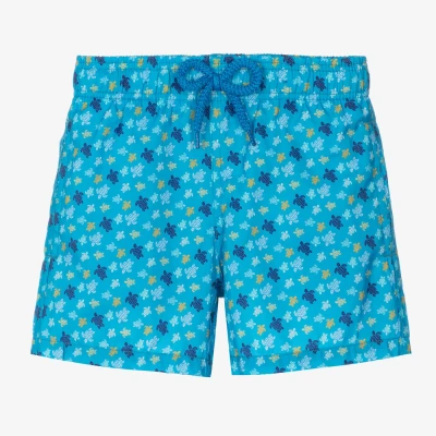 Vilebrequin Kids' Boys Blue Micro Turtle Swim Shorts