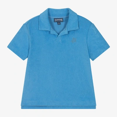 Vilebrequin Kids' Boys Blue Towelling Polo Shirt
